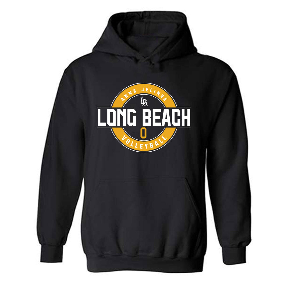 LBSU - NCAA Women's Volleyball : Anna Jelinek - Classic Fashion Shersey Hooded Sweatshirt-0