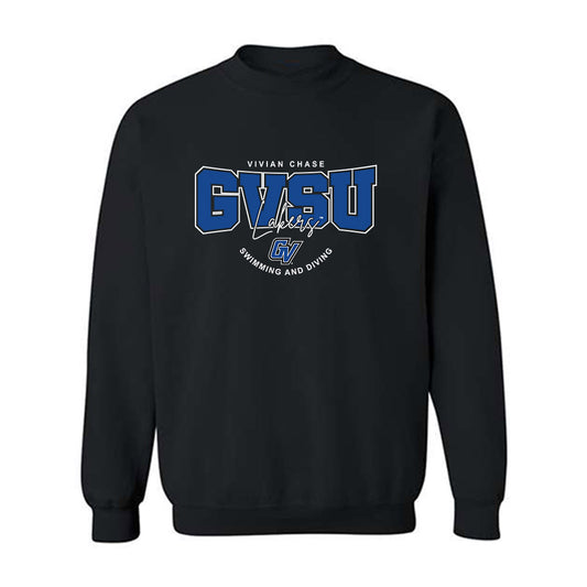 Grand Valley - NCAA Women's Swimming & Diving : Vivian Chase - Classic Fashion Shersey Crewneck Sweatshirt-0