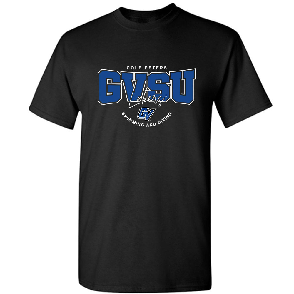 Grand Valley - NCAA Men's Swimming & Diving : Cole Peters - Classic Fashion Shersey T-Shirt-0