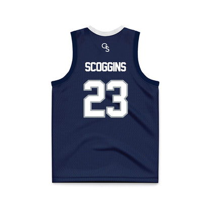 Georgia Southern - NCAA Women's Basketball : Laney Scoggins - Blue Basketball Jersey-1