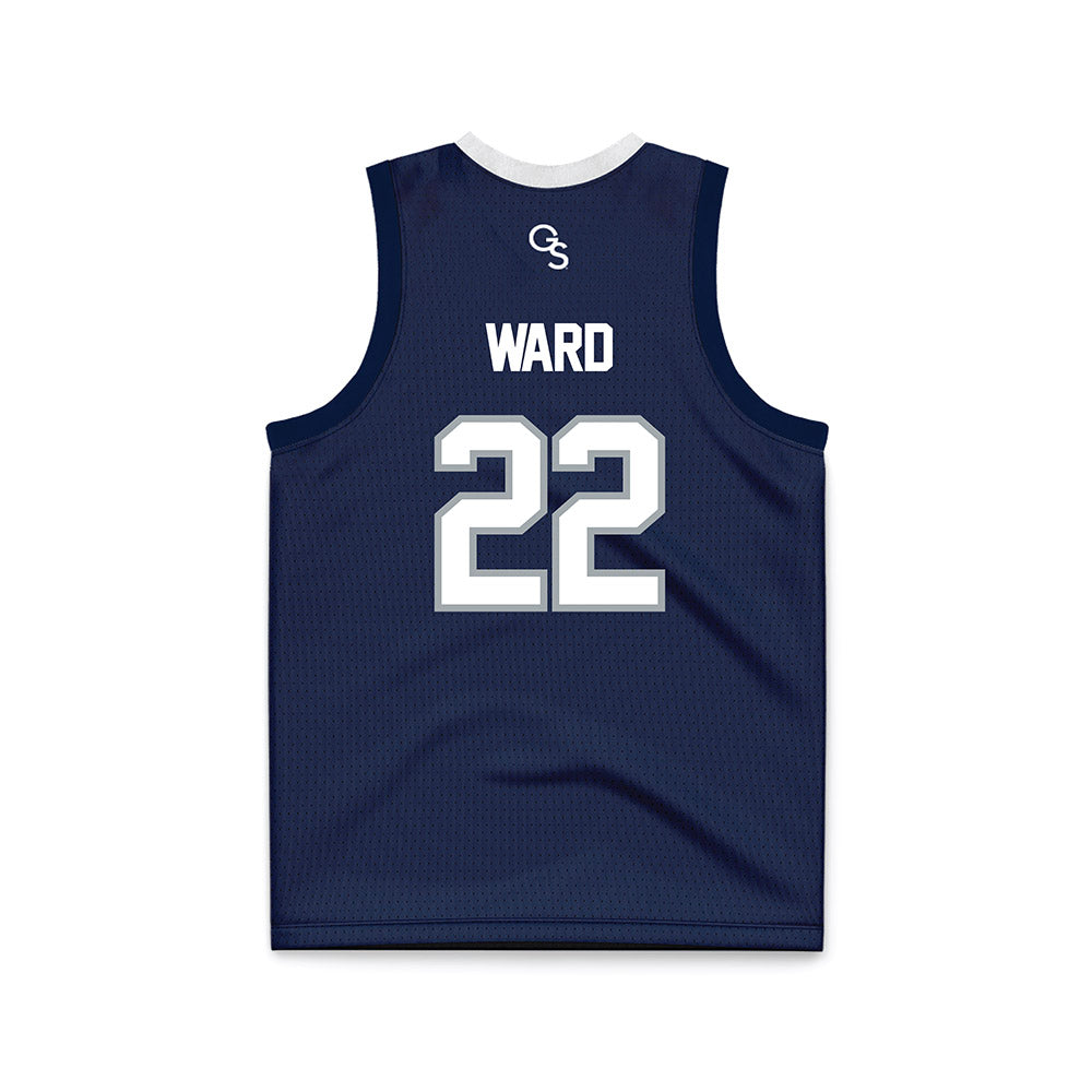 Georgia Southern - NCAA Women's Basketball : Destini Ward - Blue Basketball Jersey-1