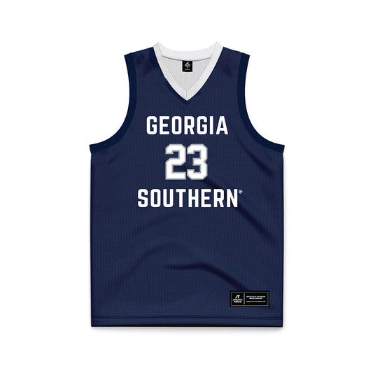 Georgia Southern - NCAA Women's Basketball : Mckayla Hosley - Blue Basketball Jersey-0