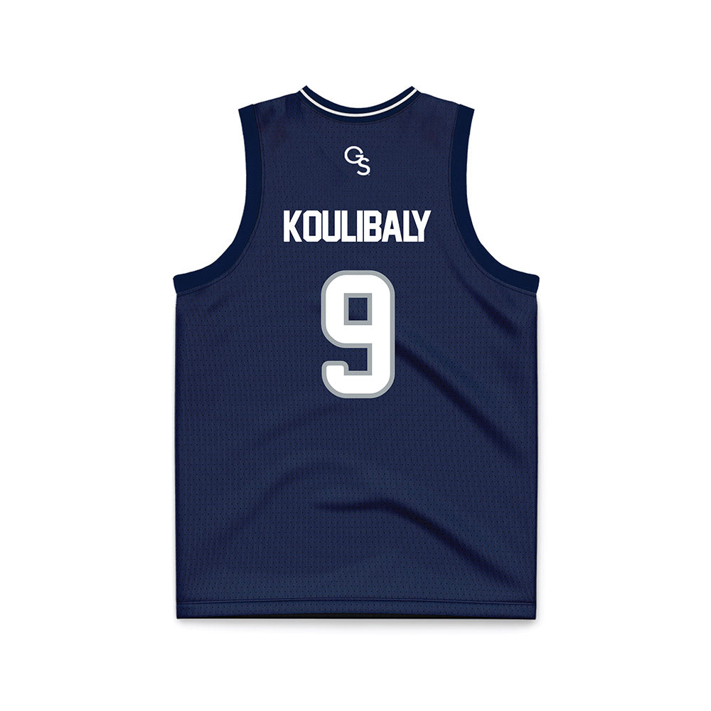 Georgia Southern - NCAA Men's Basketball : Jefferson Koulibaly - Navy Basketball Jersey-1
