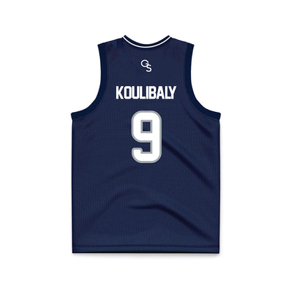 Georgia Southern - NCAA Men's Basketball : Jefferson Koulibaly - Navy Basketball Jersey-1