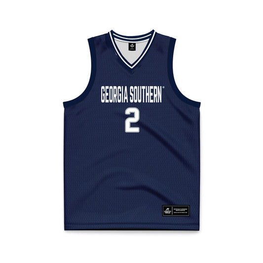 Georgia Southern - NCAA Men's Basketball : Dallas Gardner - Navy Basketball Jersey-0