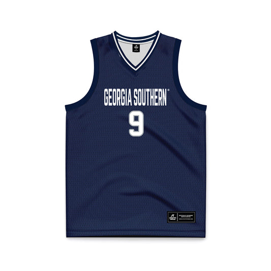 Georgia Southern - NCAA Men's Basketball : Jefferson Koulibaly - Navy Basketball Jersey-0