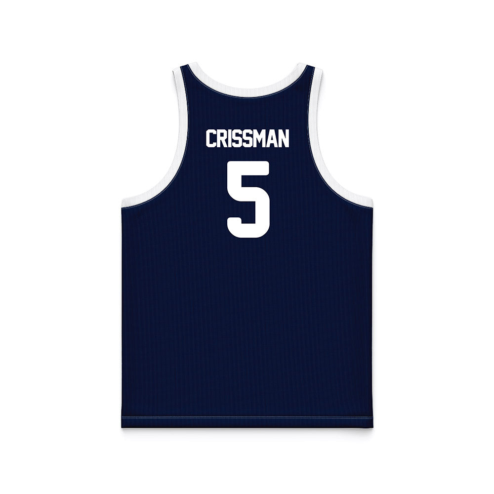 Georgia Southern - NCAA Men's Basketball : Cole Crissman - Blue Basketball Jersey-1
