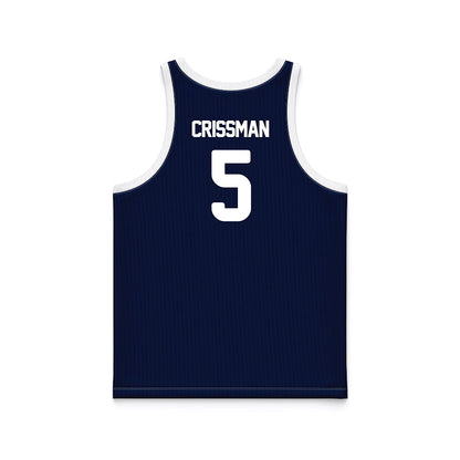 Georgia Southern - NCAA Men's Basketball : Cole Crissman - Blue Basketball Jersey-1