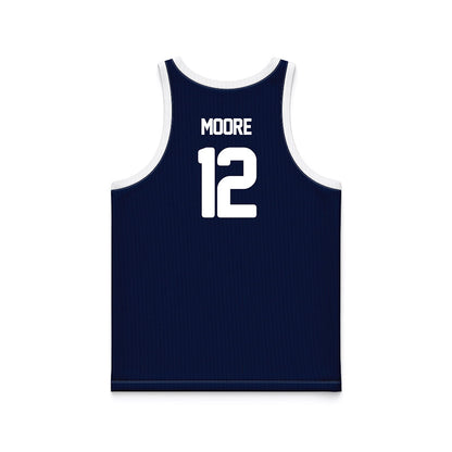 Georgia Southern - NCAA Men's Basketball : Tyren Moore - Blue Basketball Jersey-1