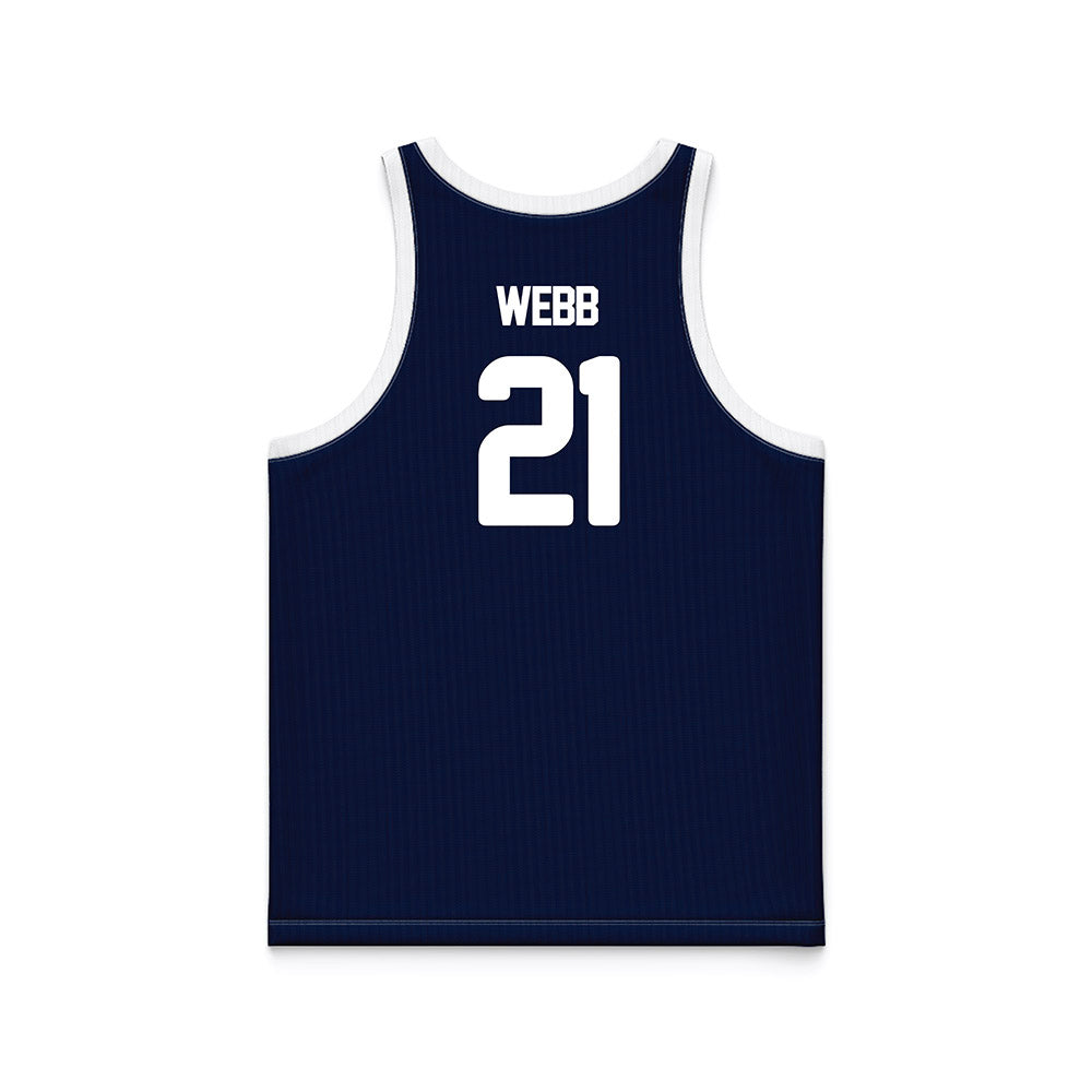 Georgia Southern - NCAA Men's Basketball : Tavarus Webb - Blue Basketball Jersey-1