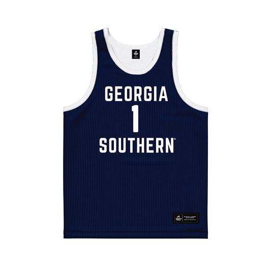 Georgia Southern - NCAA Men's Basketball : Dwayne Williams - Blue Basketball Jersey-0
