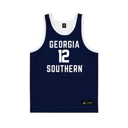 Georgia Southern - NCAA Men's Basketball : Elidjah Savane - Blue Basketball Jersey-0