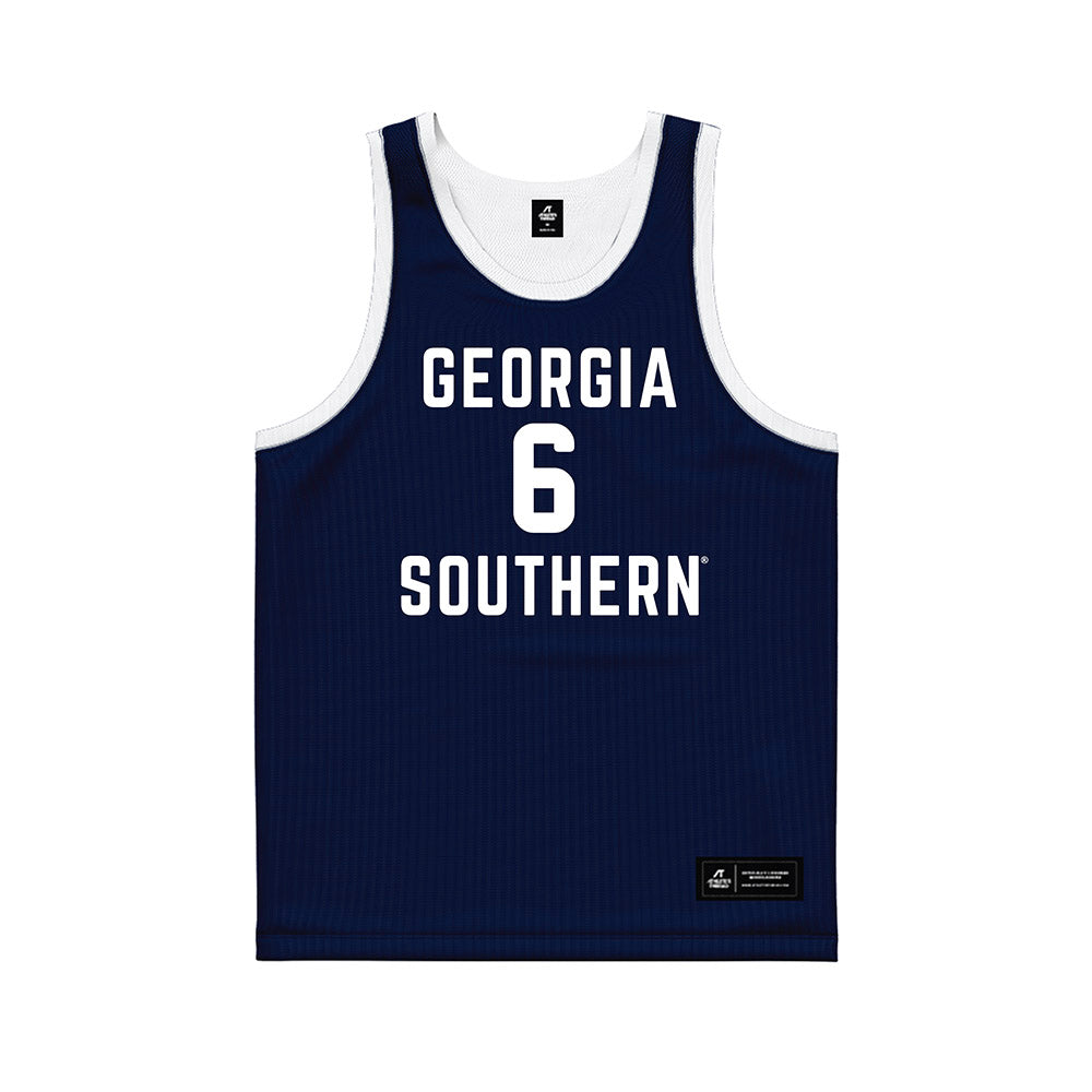 Georgia Southern - NCAA Men's Basketball : Jayden Crawford - Blue Basketball Jersey-0