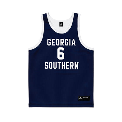 Georgia Southern - NCAA Men's Basketball : Jayden Crawford - Blue Basketball Jersey-0