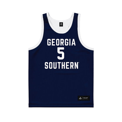Georgia Southern - NCAA Men's Basketball : Cole Crissman - Blue Basketball Jersey-0