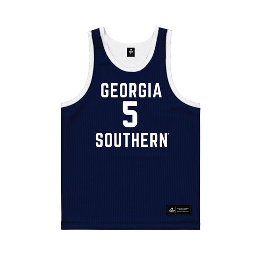 Georgia Southern - NCAA Men's Basketball : Cole Crissman - Blue Basketball Jersey-0
