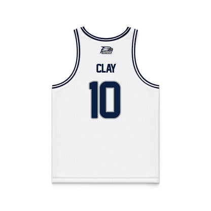 Georgia Southern - NCAA Men's Basketball : Hayden Clay - White Basketball Jersey-1