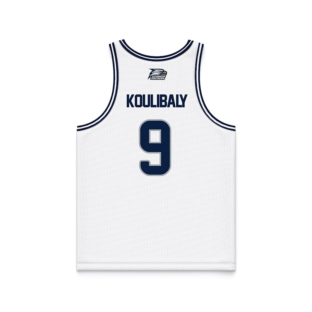 Georgia Southern - NCAA Men's Basketball : Jefferson Koulibaly - White Basketball Jersey-1
