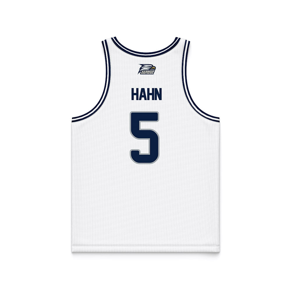 Georgia Southern - NCAA Men's Basketball : Jacqueline Hahn - White Basketball Jersey-1