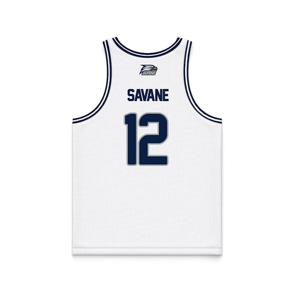 Georgia Southern - NCAA Men's Basketball : Elidjah Savane - White Basketball Jersey-1