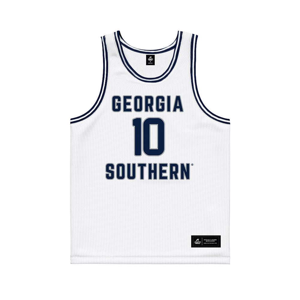 Georgia Southern - NCAA Men's Basketball : Hayden Clay - White Basketball Jersey-0