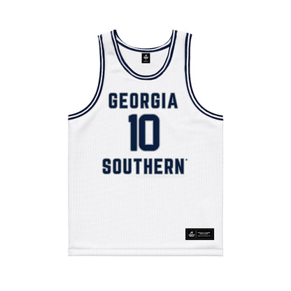 Georgia Southern - NCAA Men's Basketball : Hayden Clay - White Basketball Jersey-0