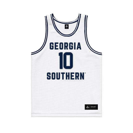 Georgia Southern - NCAA Men's Basketball : Hayden Clay - White Basketball Jersey-0