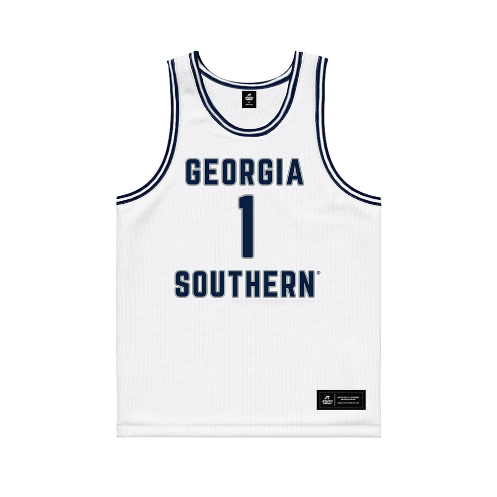 Georgia Southern - NCAA Men's Basketball : Dwayne Williams - White Basketball Jersey-0