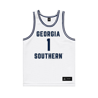 Georgia Southern - NCAA Men's Basketball : Dwayne Williams - White Basketball Jersey-0