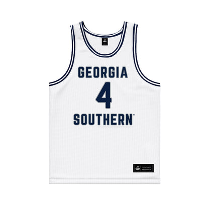 Georgia Southern - NCAA Men's Basketball : Cade Lomas - White Basketball Jersey-0