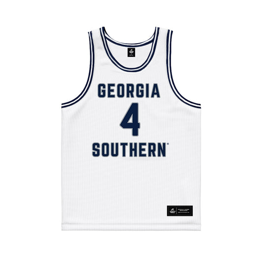 Georgia Southern - NCAA Men's Basketball : Cade Lomas - White Basketball Jersey-0