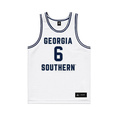 Georgia Southern - NCAA Men's Basketball : Jayden Crawford - White Basketball Jersey-0