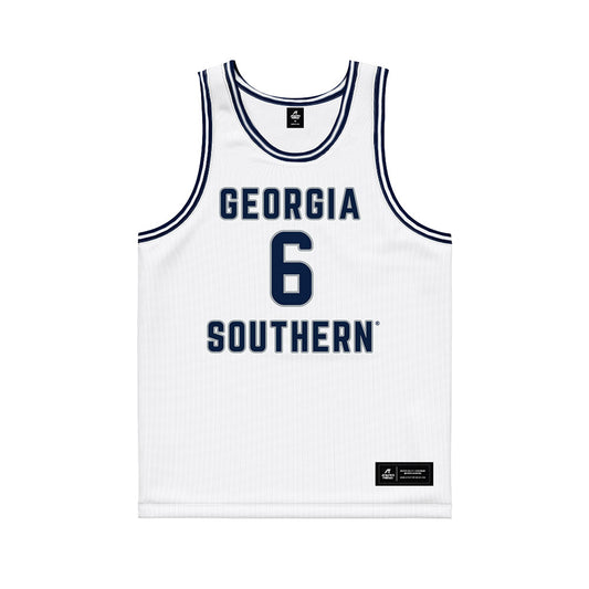 Georgia Southern - NCAA Men's Basketball : Jayden Crawford - White Basketball Jersey-0