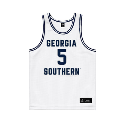 Georgia Southern - NCAA Men's Basketball : Jacqueline Hahn - White Basketball Jersey-0
