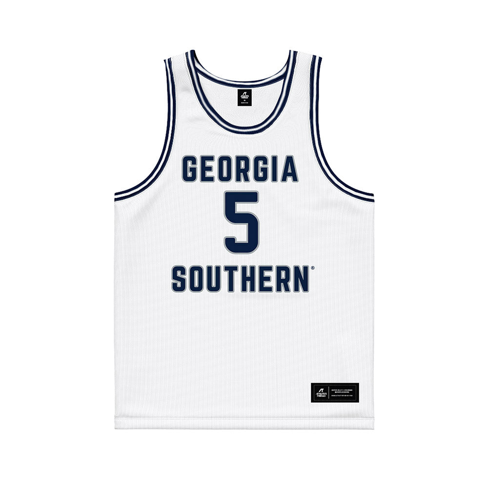 Georgia Southern - NCAA Men's Basketball : Cole Crissman - White Basketball Jersey-0