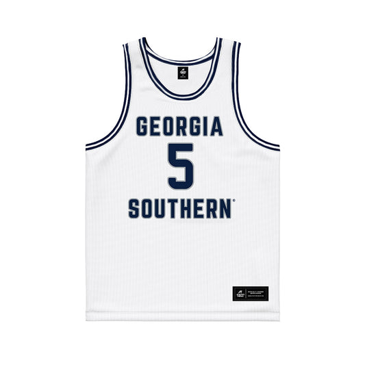 Georgia Southern - NCAA Men's Basketball : Cole Crissman - White Basketball Jersey-0