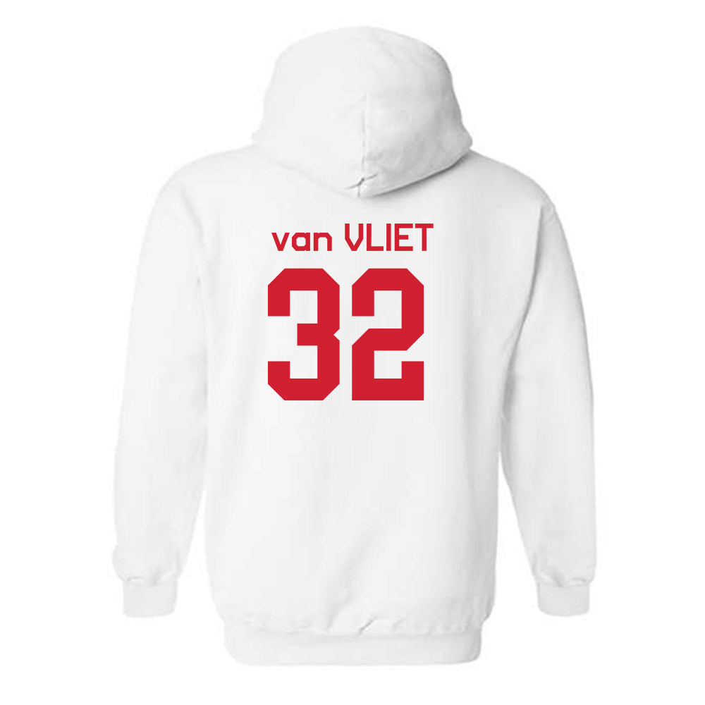 Fairfield - NCAA Women's Basketball : Milou van Vliet - Classic Shersey Hooded Sweatshirt-1