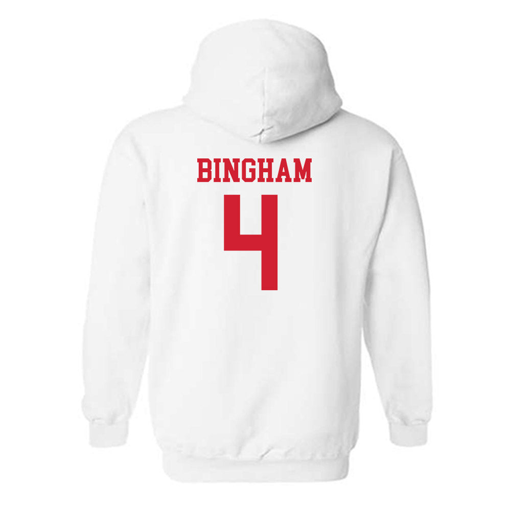 Fairfield - NCAA Women's Soccer : Bella Bingham - Classic Shersey Hooded Sweatshirt-1