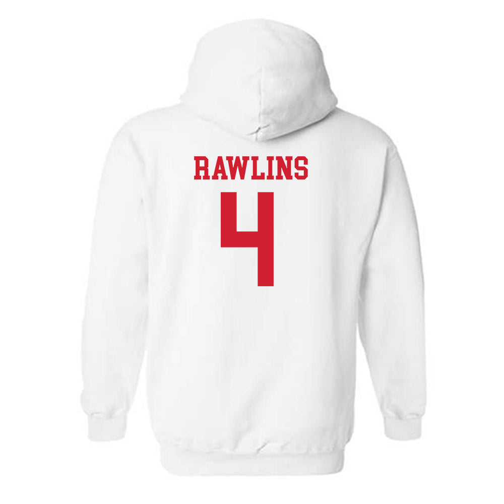 Fairfield - NCAA Men's Basketball : Halon Rawlins - Classic Shersey Hooded Sweatshirt-1