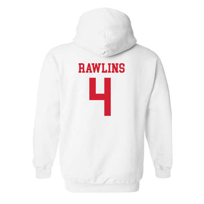 Fairfield - NCAA Men's Basketball : Halon Rawlins - Classic Shersey Hooded Sweatshirt-1