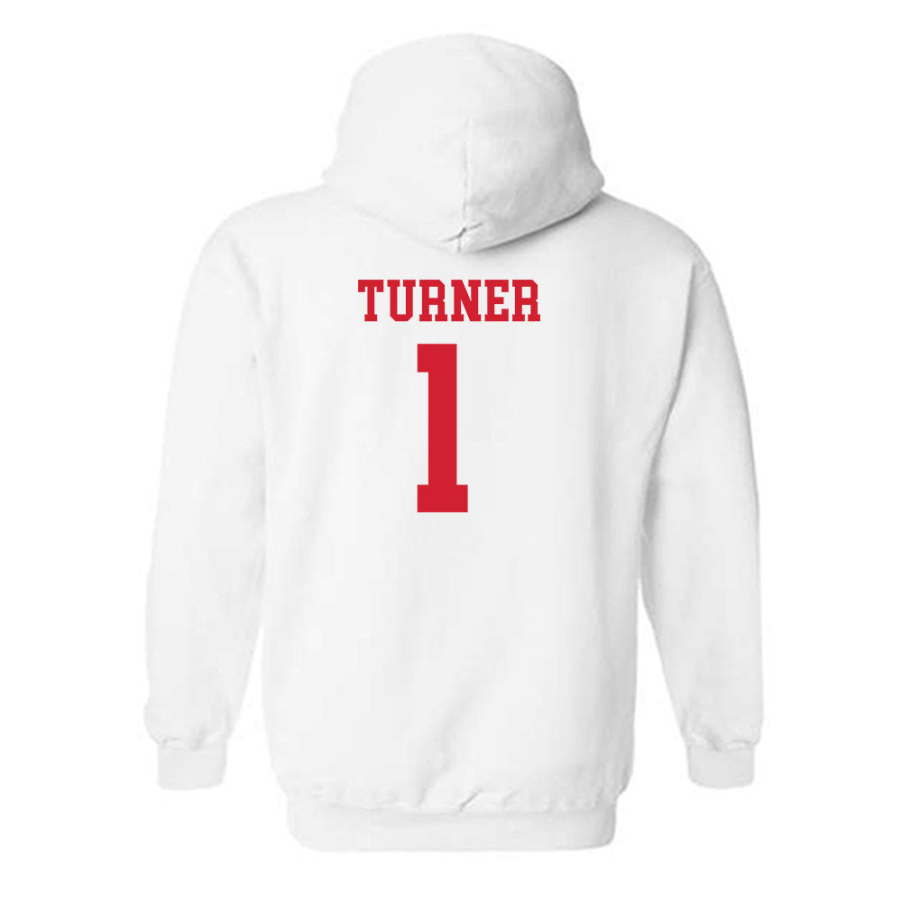 Fairfield - NCAA Men's Basketball : Deuce Turner - Classic Shersey Hooded Sweatshirt-1
