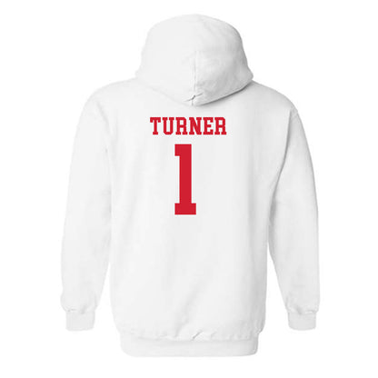 Fairfield - NCAA Men's Basketball : Deuce Turner - Classic Shersey Hooded Sweatshirt-1