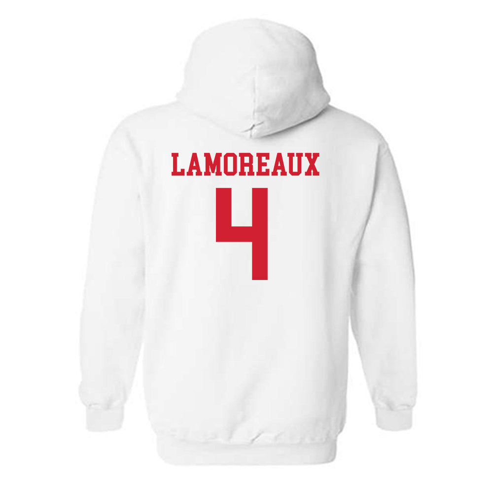Fairfield - NCAA Women's Basketball : Kaety Lamoreaux - Classic Shersey Hooded Sweatshirt-1