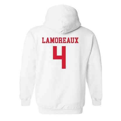 Fairfield - NCAA Women's Basketball : Kaety Lamoreaux - Classic Shersey Hooded Sweatshirt-1
