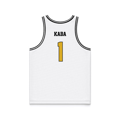 PFW - NCAA Men's Basketball : Ebrahim Kaba - White Basketball Jersey-1