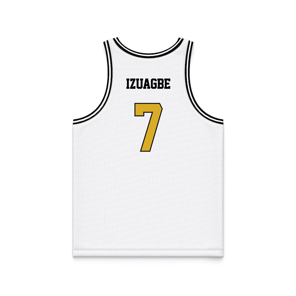 PFW - NCAA Men's Basketball : Tamaje Izuagbe - White Basketball Jersey-1