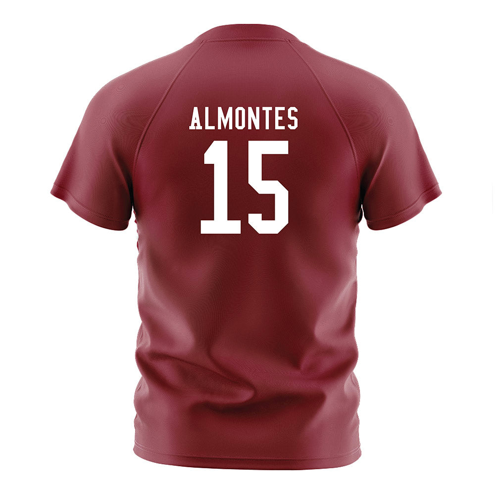 SCU - NCAA Men's Soccer : Moises Almontes - Red Soccer Jersey-1