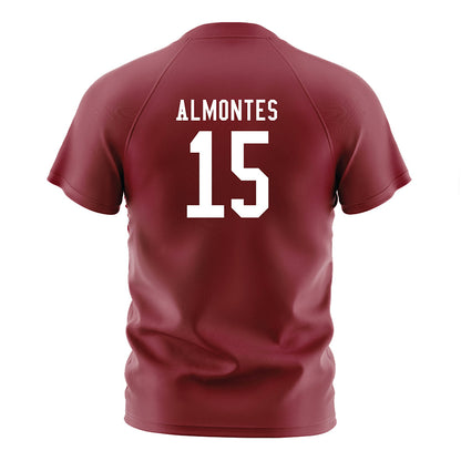 SCU - NCAA Men's Soccer : Moises Almontes - Red Soccer Jersey-1