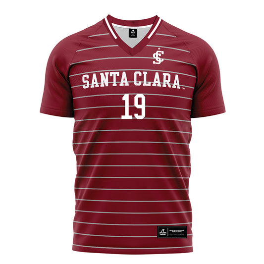 SCU - NCAA Men's Soccer : Josmar Guandique - Red Soccer Jersey-0