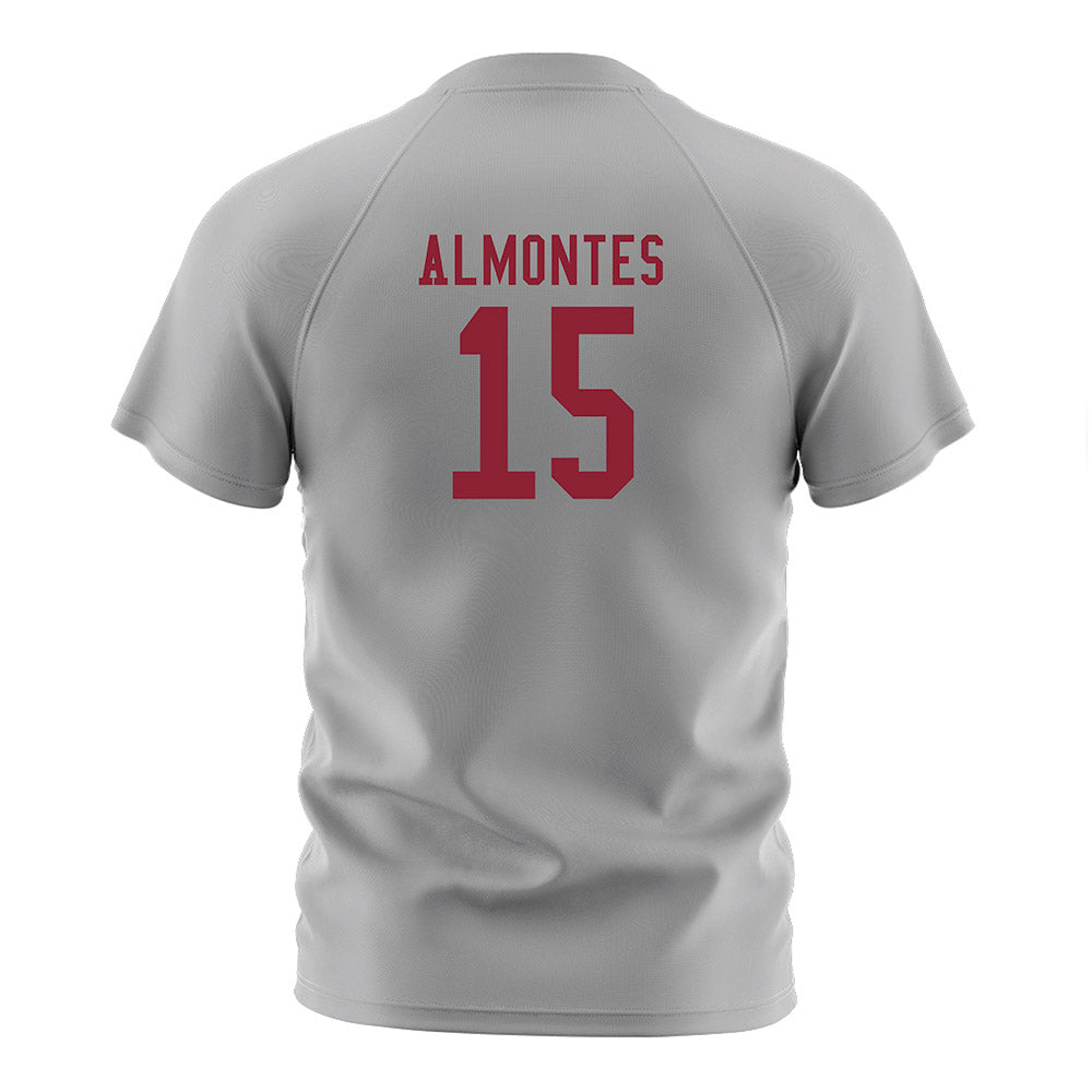 SCU - NCAA Men's Soccer : Moises Almontes - Grey Soccer Jersey-1
